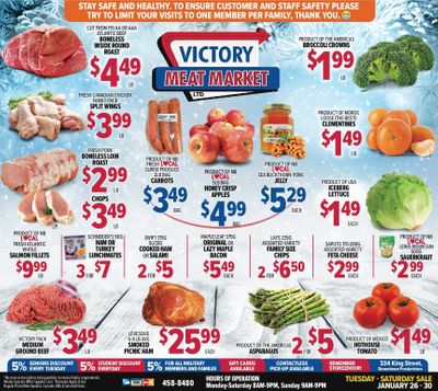 Victory Meat Market Flyer January 26 to 30