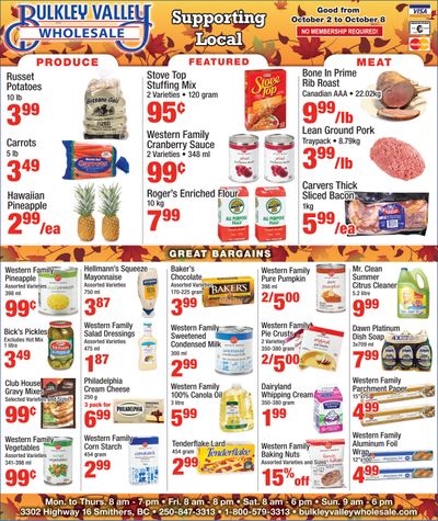 Bulkley Valley Wholesale Flyer October 2 to 8