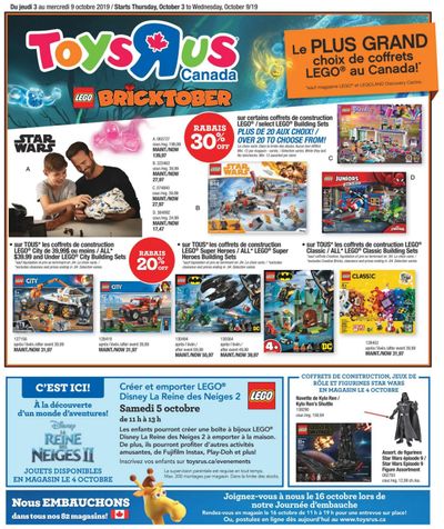 Toys R Us (QC) Flyer October 3 to 9