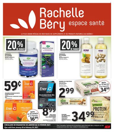 Rachelle Bery Health Flyer January 28 to February 24