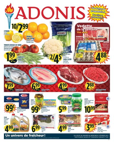 Marche Adonis (QC) Flyer January 28 to February 3