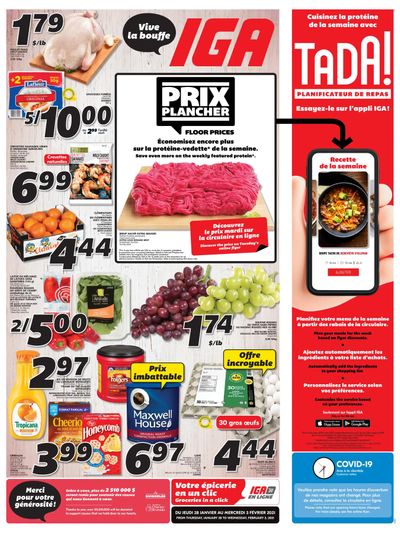 IGA (QC) Flyer January 28 to February 3 IGA (QC) Flyer January 28 to February 3