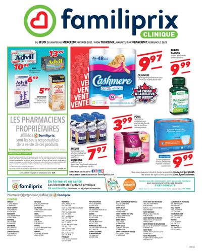 Familiprix Clinique Flyer January 28 to February 3