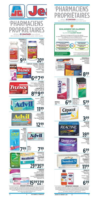 Jean Coutu (QC) Flyer January 28 to February 3