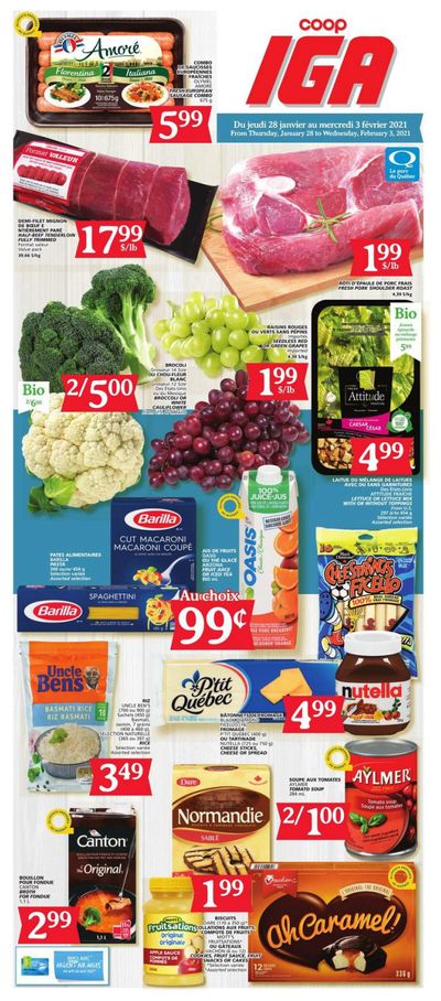 Coop IGA Flyer January 28 to February 3