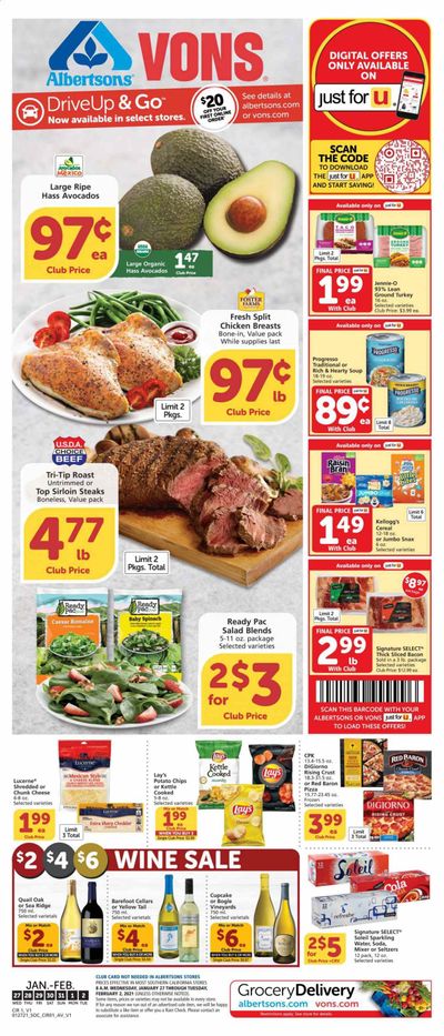 Vons (CA, NV) Weekly Ad Flyer January 27 to February 2