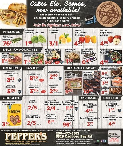 Pepper's Foods Flyer January 26 to February 1