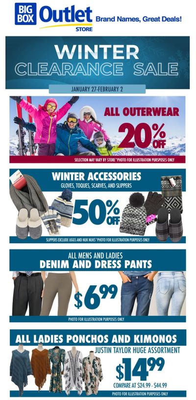 Big Box Outlet Store Flyer January 27 to February 2