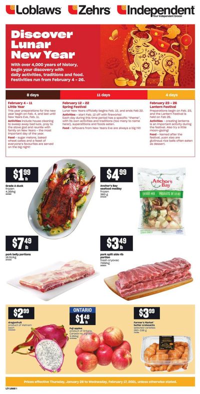 Loblaws (ON) Chinese New Year Flyer January 28 to February 17