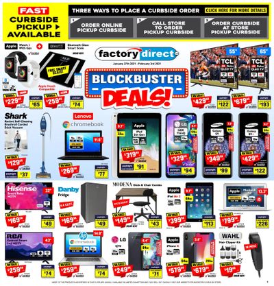 Factory Direct Flyer January 27 to February 3