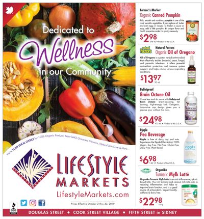 Lifestyle Markets Flyer October 2 to 20