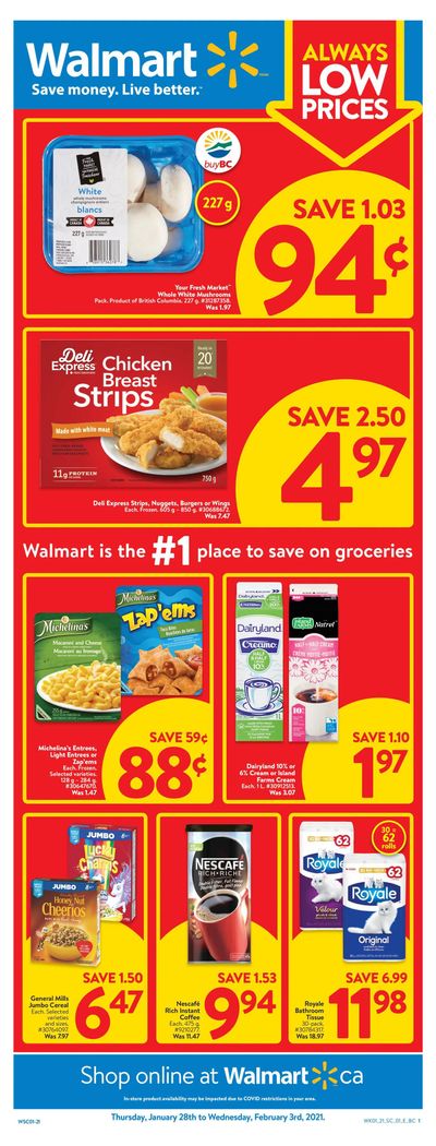 Walmart (West) Flyer January 28 to February 3