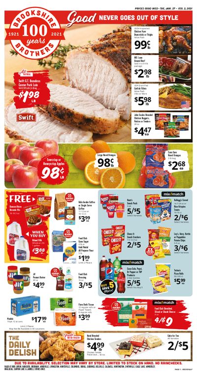 Brookshire Brothers Weekly Ad Flyer January 27 to February 2, 2021