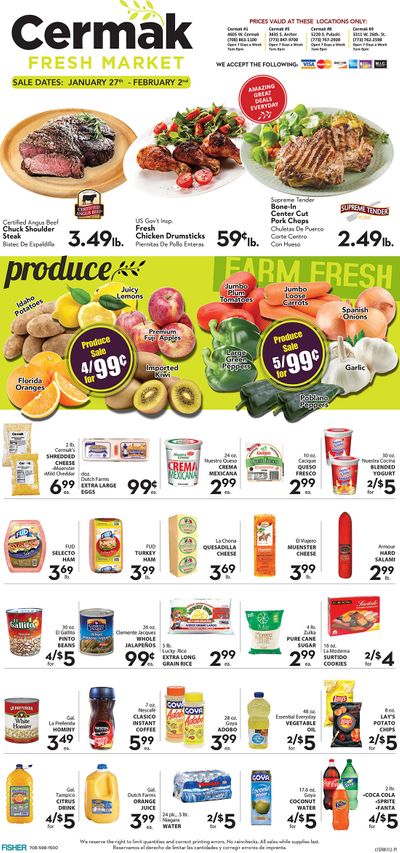 Cermak Fresh Market (IL) Weekly Ad Flyer January 27 to February 2, 2021