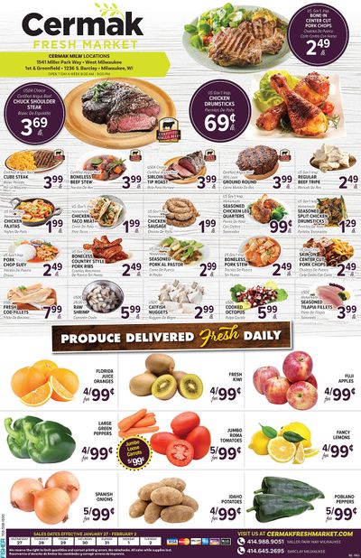 Cermak Fresh Market (WI) Weekly Ad Flyer January 27 to February 2, 2021