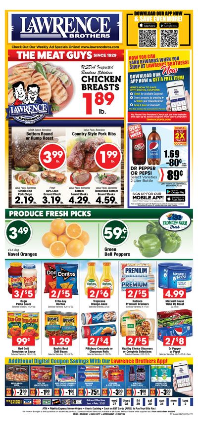 Lawrence Bros Weekly Ad Flyer January 27 to February 2, 2021
