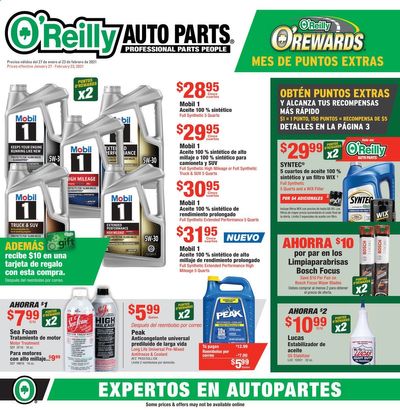 O'Reilly Auto Parts Weekly Ad Flyer January 27 to February 23