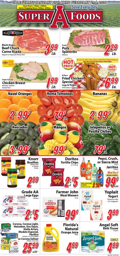 Super A Foods Weekly Ad Flyer January 27 to February 2, 2021