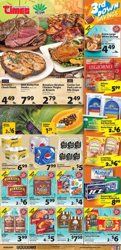 Times Supermarkets Weekly Ad Flyer January 27 to February 2, 2021