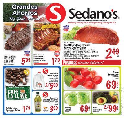 Sedano's (FL) Weekly Ad Flyer February 3 to February 9