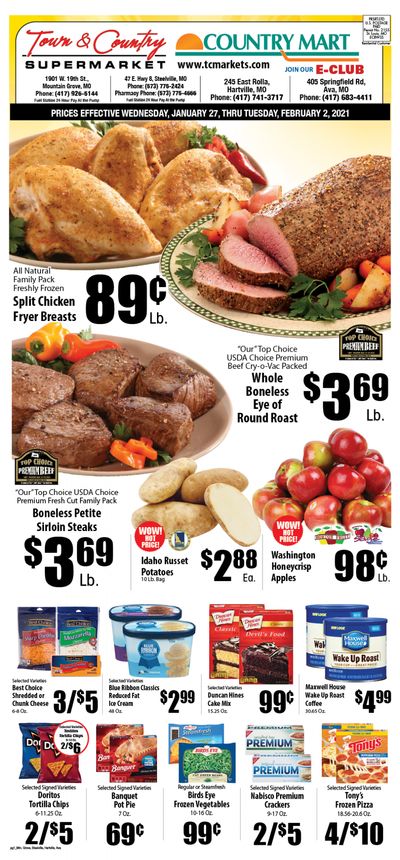 Town & Country Supermarket Weekly Ad Flyer January 27 to February 2, 2021
