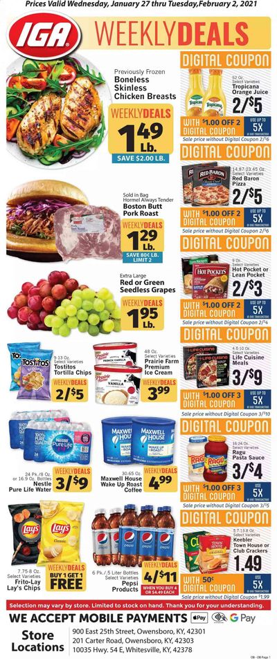 IGA Weekly Ad Flyer January 27 to February 2