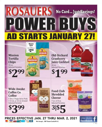 Rosauers Weekly Ad Flyer January 27 to March 2
