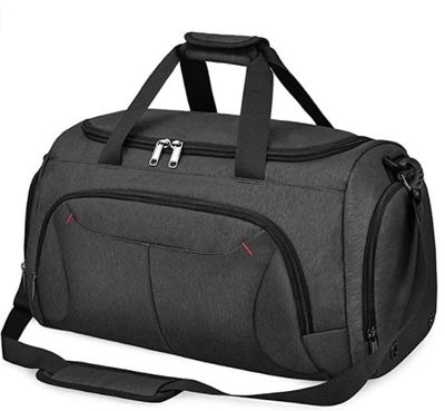 Gym Duffle Bag Waterproof Large Sports Bags Travel Duffel Bags with Shoes Compartment Weekender Overnight Bag Men Women 40L For $36.54 At Amazon Canada