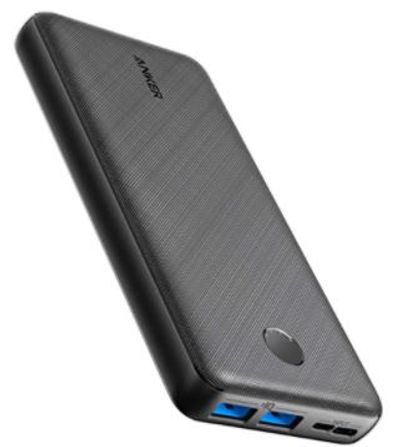 Anker PowerCore Essential 20000 Power Bank, 20000mAh Portable Charger with PowerIQ Technology and USB-C Input, High-Capacity External Battery Compatible with iPhone, Samsung, iPad, and More For $33.99 At Amazon Canada