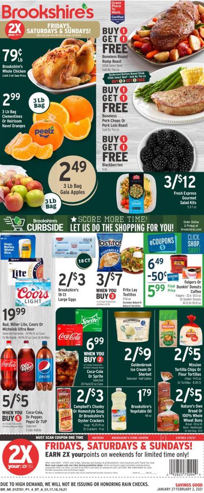 Brookshires Weekly Ad Flyer January 27 to February 2