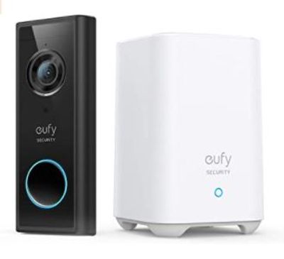 Eufy Security, Wireless Video Doorbell (Battery-Powered) with 2K HD, No Monthly Fee, On-Device AI for Human Detection, 2-Way Audio, Simple Self-Installation For $254.99 At Amazon Canada