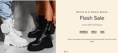Hudson’s Bay Canada Flash Sale: Save up to 60% Off Shoes & Boots, for Women’s, Men’s & Kids’