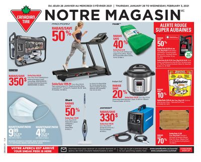 Canadian Tire (QC) Flyer January 28 to February 3