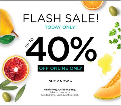 Fruits & Passion Canada Online Flash Sale: Today, Save up to 40% Off Select Products.