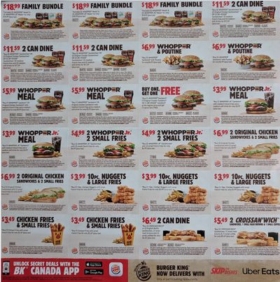 Burger King Coupons: October 2 - November 17