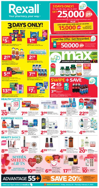 Rexall (West) Flyer January 29 to February 11