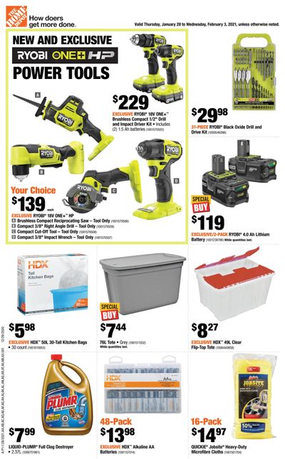 Home Depot (ON) Flyer January 28 to February 3