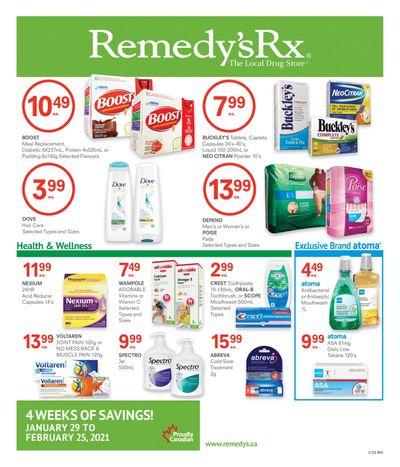 Remedy's RX Flyer January 29 to February 25