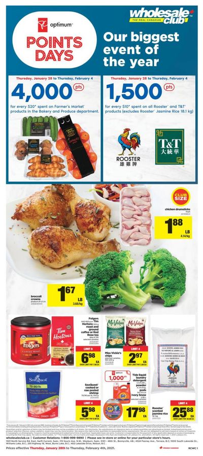 Real Canadian Wholesale Club Flyer January 28 to February 4