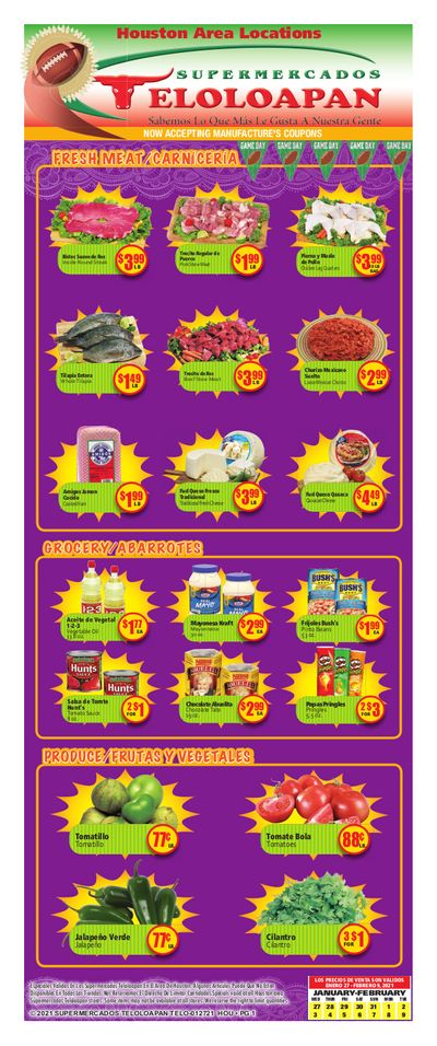 Supermercados Teloloapan Weekly Ad Flyer January 27 to February 9, 2021