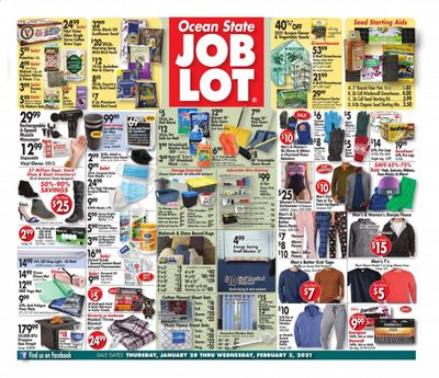 Ocean State Job Lot Weekly Ad Flyer January 28 to February 3