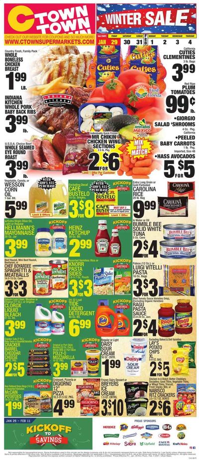 C-Town Weekly Ad Flyer January 29 to February 4
