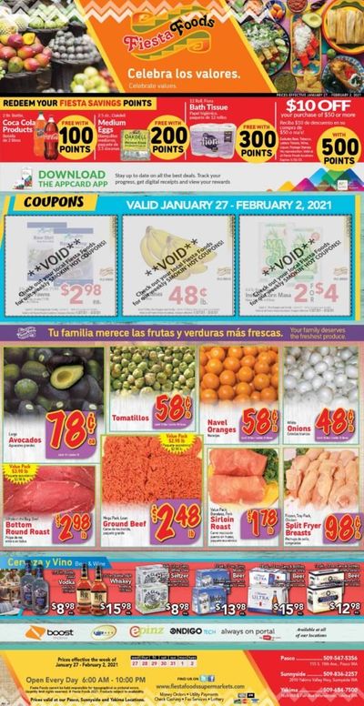 Fiesta Foods SuperMarkets Weekly Ad Flyer January 27 to February 2