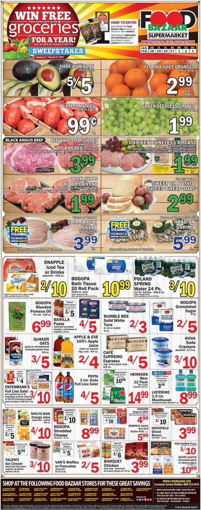 Food Bazaar (CT, NJ, NY) Weekly Ad Flyer January 28 to February 3