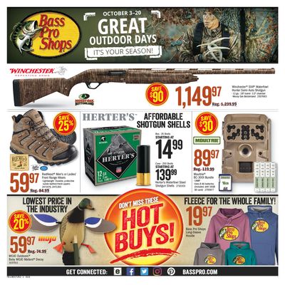 Bass Pro Shops Flyer October 3 to 20