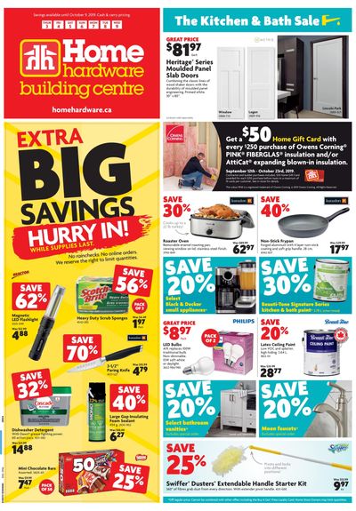 Home Hardware Building Centre (ON) Flyer October 3 to 9