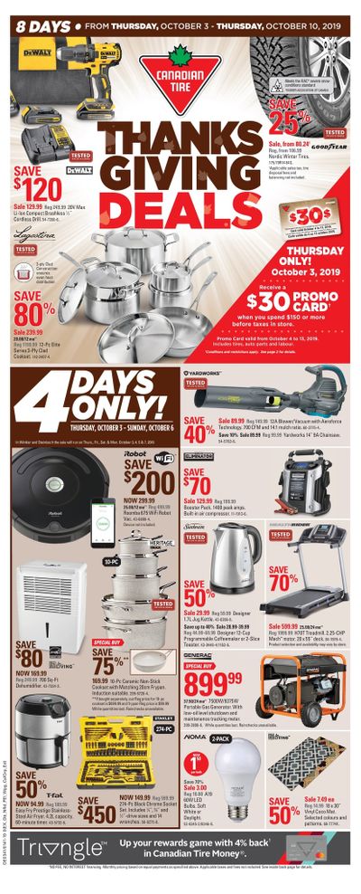 Canadian Tire (ON) Flyer October 3 to 10