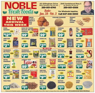 Noble Fresh Foods Flyer January 28 to February 3