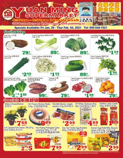 Yuan Ming Supermarket Flyer January 29 to February 4