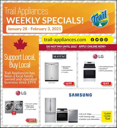 Trail Appliances (AB & SK) Flyer January 28 to February 3